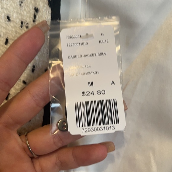 Cream & Black Short Career Jacket, Short sleeve - Picture 7 of 7